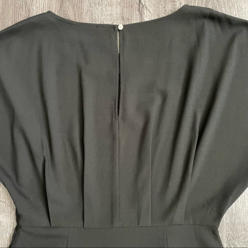 Nu New York Black Mini Cocktail Drop Shoulder Dress (L) - Picture 9 of 9